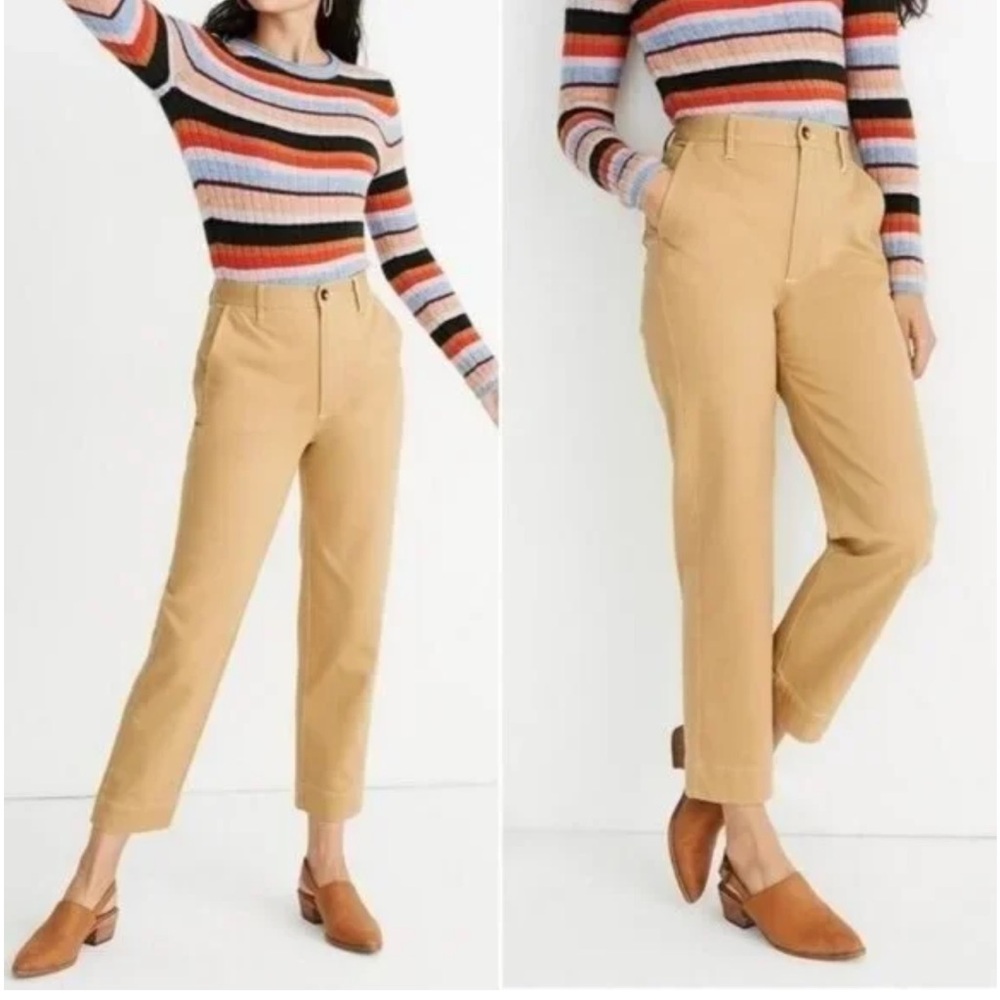 Madewell High Waist Tapered Ankle Pants